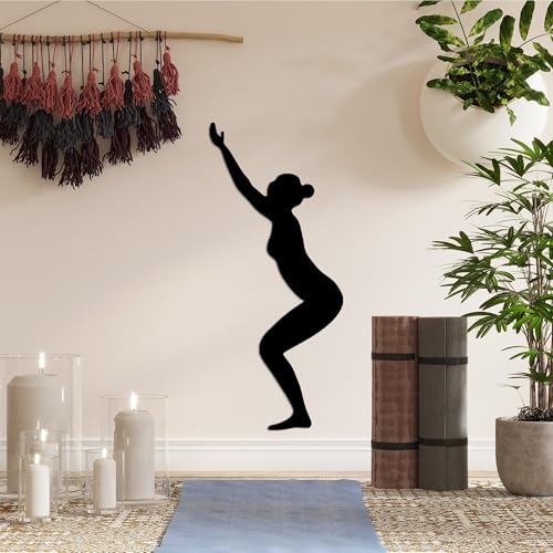 Stylish Black Decorative Metal Wall Accessory, 26 x 60 cm, 100% Metal, 1.5 mm Thickness, Perfect for Modern Home Decor & Unique Wall Art