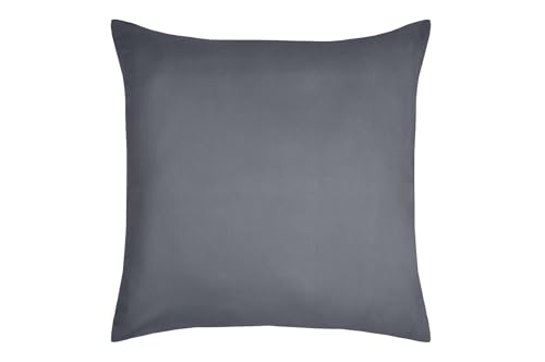 STOF - Pillowcase - Size 63 x 63 cm - 100% Oeko-Tex Certified Cotton - Excellent Quality - Slate Colour - Eden Model - Bed Linen for Home - Soft and Comfortable - Unisex - Unisex