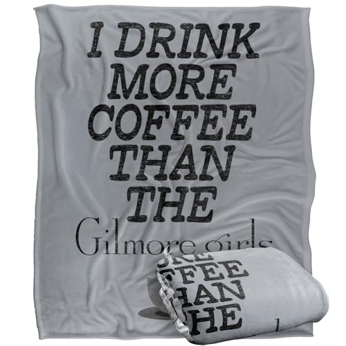"LOGOVISION Gilmore Girls More Coffee Silky Touch Super Soft Throw Blanket 50""x60"""