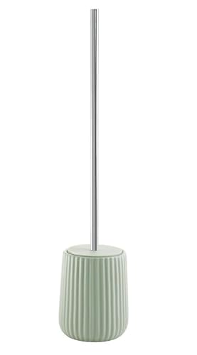 Gedy Marika Toilet Brush Holder, Ceramic, Green, 10.2 x 10.2 x 45