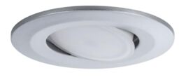 Paulmann 99932 Calla LED recessed luminaire Round incl. 1x6.5W IP65 dimmable recessed Spotlight Chrome matt Cabinet Light Plastic recessed lamp 4000K