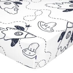 HappyFriday Fitted sheet MR Fox Multicolor 90 x 200 x 32 cm