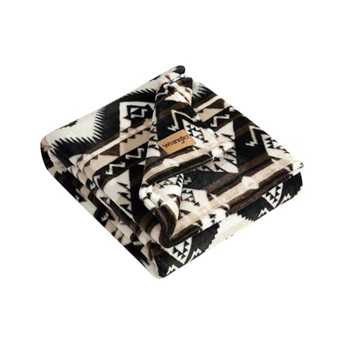 "Wrangler - Throw Blanket, Soft Plush Fleece Bedding, Western Decor for Bed or Couch, Yellowstone Inspired, Oeko-Tex Certified (Jesse Brown, 50"" x 60"")"