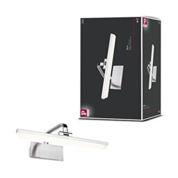 Paulmann 95572 LED picture luminaire Renan 400mm incl. 1x9.5W Warm white Brushed alu Picture light Metal, Acrylic Wall lamp 3000K
