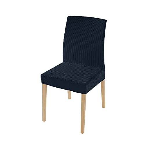 Italian Bed Linen Chaircover Set ???Leslie???, Dark Blue, Standard Size