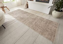 Hanse Home Sole Living Room Rug - Short Pile Modern Abstract Mottled Used Look in Vintage Style, Oeko-Tex Living Room Rug for Dining Room, Children's Room, Teenager's Room, Hallway - Cream Brown, 80 x