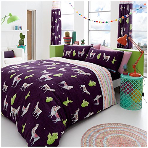 GC GAVENO CAVAILIA Easy Care Animal Duvet Cover Double, 3Pcs Reversible Bedding & Linen, Breathable Printed Bed Covers, Multi