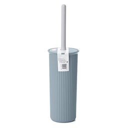 TATAY Toilet Brush - Compact and Functional Design - BPA-Free Plastic Toilet Brushes - Made in Spain - 9.5 x 9.5 x 39.5 cm - Baobab Collection - Blue Mist