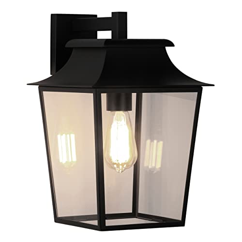 Astro Richmond Wall Lantern 254 Outdoor Wall Light (Textured Black), E27/ES Lamp, Designed in Britain - 1340011 - 3 Years Guarantee