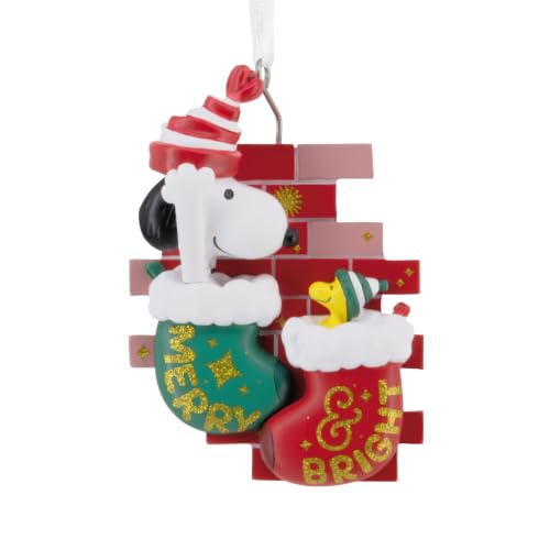 Hallmark PEANUTS Snoopy and Woodstock Hanging Resin Christmas ornament