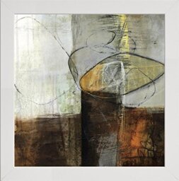 Frame Company Watson Range Abstract Pebble IV by Jane Davies, Photo Frame - 40 x 40 cm, White