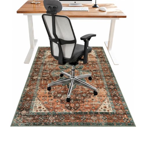 "Anidaroel 36""x48"" Chair Mat for Hardwood & Tile Floor, Desk & Gaming Chair Mat, Under Desk Rug Protector"