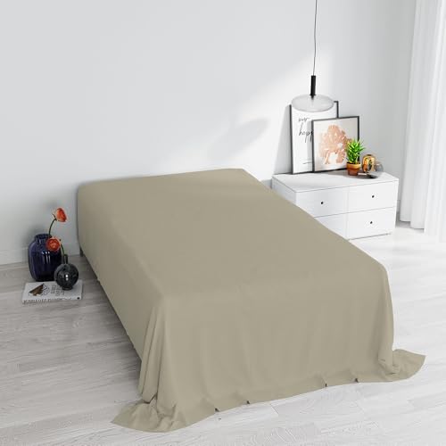 Max Color top Sheet,150x300cm,Dove Grey, 100% Cotton, SINGLE