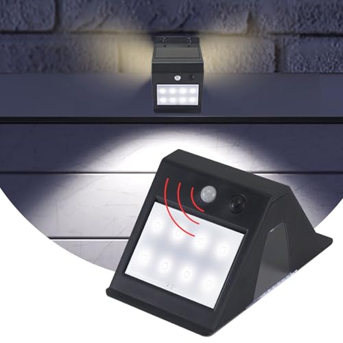 BEPER P207ILO070 Wireless Solar Wall Light, Outdoor Spotlight with Dusk-to-Dawn Motion Sensor, LED Lamp, Waterproof Outdoor Solar Light, Wall Mount with Screws Included