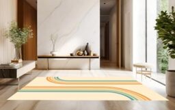 VINILIKO, Printed Vinyl Rug, Non-Slip PVC for Kitchen or Living Room, Washable, Persephone 112 x 200 cm