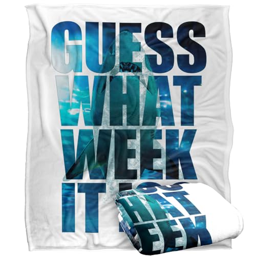 SHARK WEEK: TELEVISION SERIES Blanket, 152 x 127 cm Guess What Week It is Silky Touch Super Soft Throw Blanket