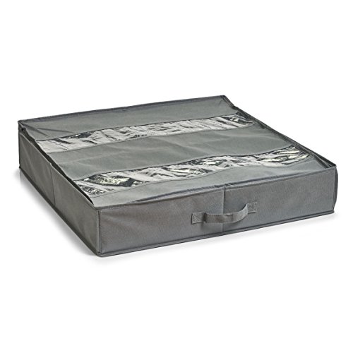 Zeller Shoe-Storage Box, Grey, 60 x 60 x 13 cm