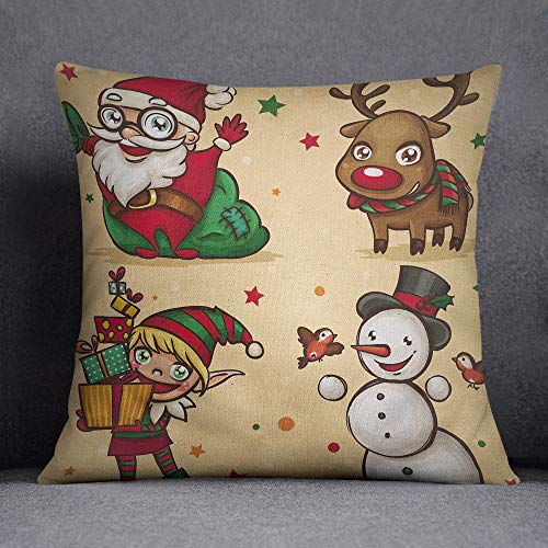 Bonamaison Decorative Cushion Cover, Throw Pillow Case, Size: 45X45 Cm - Designed and Manufactured in Turkey