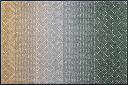 wash+dry Doormat Green Desert 75 x 120 cm Washable for Indoor and Outdoor Use