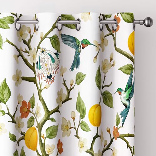 Tyrot Blackout Curtains for Bedroom Black Out Curtains Room Darkening Window Drapes, C4