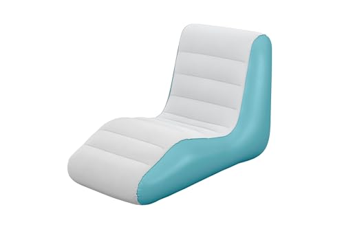 Bestway Leisure Luxe Chaise Inflatable Chair Lounger Blue