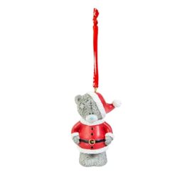 Me to You Christmas Tree Decoration With Satin Ribbon, Tatty Teddy Dressed As Santa - Official Collection, Red
