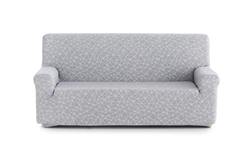 Blindecor Segrelles Stretch Sofa Cover modern 3 Seater Pearl