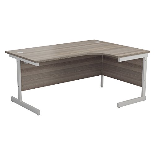 Office Hippo Heavy Duty Right Corner Desk, Modern L-Shape Office Table with Integrated Cable Ports, Stain & Heat Resistant Top, 180x120x73cm