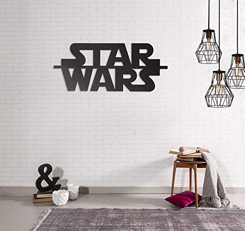 Homemania Wall Decor, Metal, Black, 50 x 0.15 x 21 cm