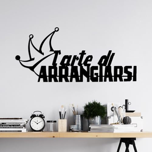 Stylish Black Decorative Metal Wall Accessory, 60 x 27 cm, 100% Metal, 1.5 mm Thickness, Lightweight (0.433 kg), Perfect for Modern Home Decor