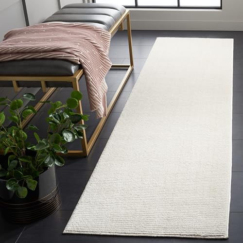 Safavieh Boho Rug for Living Room, Dining Room, Bedroom - Melody Collection, Short Pile, in Ivory, 67 X 244 cm