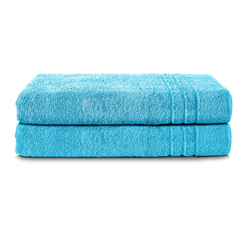 Komfortec Bath Towels, 100% Cotton, Quick Dry, 70x200, Turqoise