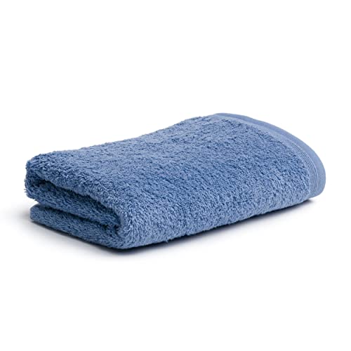 möve Superwuschel towel 50 x 100 cm made of 100% cotton, cornflower