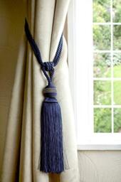Emma Barclay Galaxy Tieback in Navy - 60cm total length