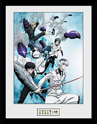 GB eye Ltd Tokyo Ghoul RE Key Art 2 30 x 40 cm Framed Print