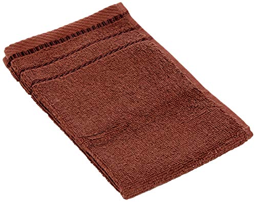 G??zze - Set of 4 Guest Towels, Berlin, 100% Cotton, 30 x 50 cm - Chocolate