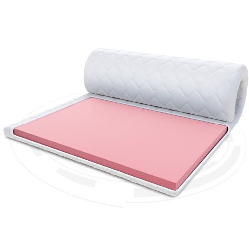 FDM Mattress Topper Visco Max Mattress Topper 100 x 200 cm, Hardness H1, Height approx. 8 cm, Thermoplastic Foam, Suitable for Allergy Sufferers, Oeko-Tex White