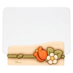THUN - Photo Frame - Ceramic and Glass - Country Bloom Collection - 14.5 x 5.8 x 7.5 cm