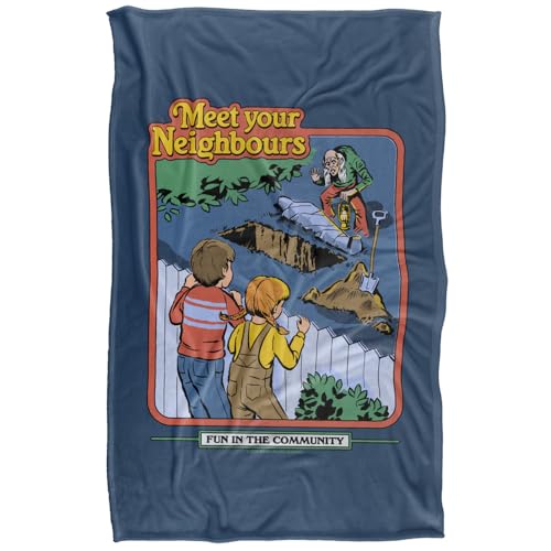 Steven Rhodes Meet Your Neighbours Silky Touch Super Soft Throw Blanket 91 X 147 Cm