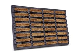 Hanse Home Brushes Coconut and Rubber Doormat 45 x 75 cm - Non-Slip Dirt Trapper Mat for Indoor and Outdoor Use, Doormat with Coconut Brushes Door Mat Weatherproof Dirt Trapper Outdoor - Black Natural