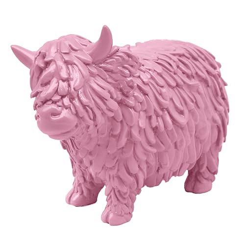 Lesser & Pavey Highland Cow Pink Decor Figurine