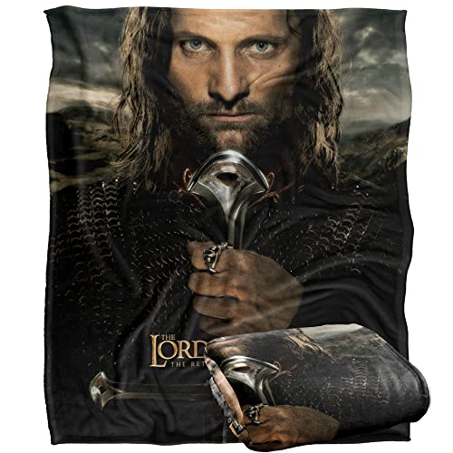 LORD OF THE RINGS The Blanket, 152 x 127 cm Aragorn Poster Silky Touch Super Soft Throw Blanket