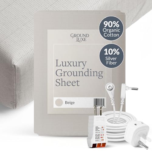 GroundLuxe Fitted Queen Sheet in Beige