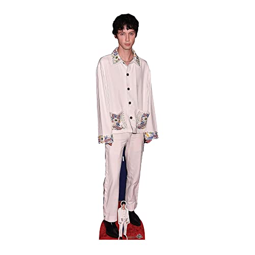 Star Cutouts CS1011 Troye Sivan White Suit Cardboard Cutout with Mini - Free Standing, Quick Set Up, Music parties, fan displays and gifts