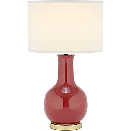 SAFAVIEH Modern Ceramic Table Lamp, in Red