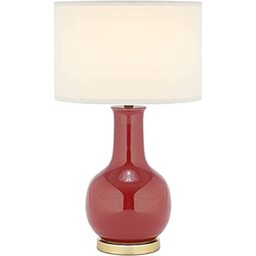 SAFAVIEH Modern Ceramic Table Lamp, in Red