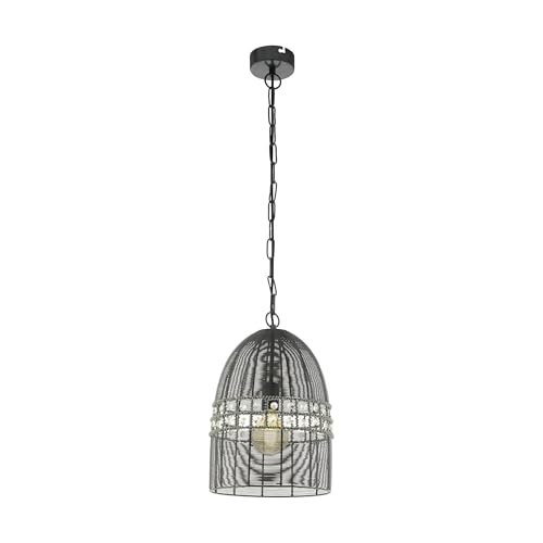 Eglo Marracas Pendant Light Steel 60 W, Nickel Nero