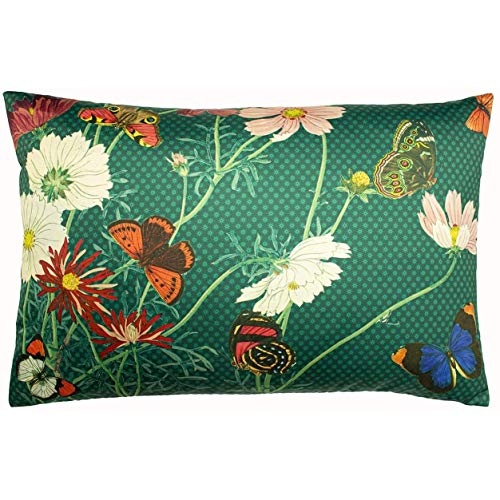 Paoletti Wild Fauna Cushion Cover, Emerald, 40 x 60 cm