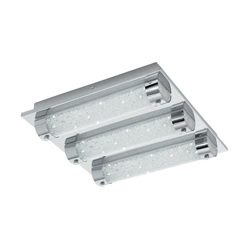 Eglo 97056, Tolorico, LED Bathroom Wall Light, Stainless Steel, LED, 7W, Chrome & Crystal