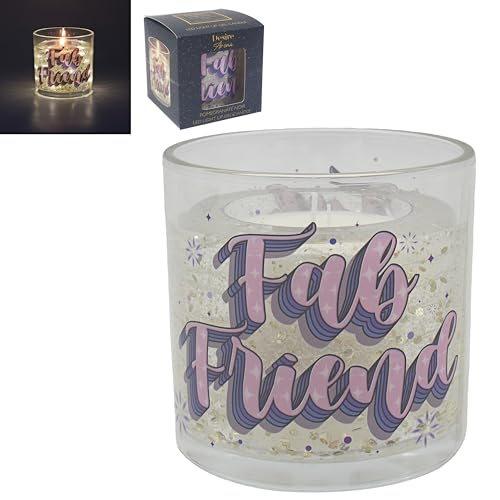 Lesser & Pavey Desire Aroma LED Gel Candle Fabulous Friend - Scented Candle For Relaxation & Home Fragrance - Long Burning Aromatherapy Candle Gift For Women - Elegant Decorative Candle For Home Décor